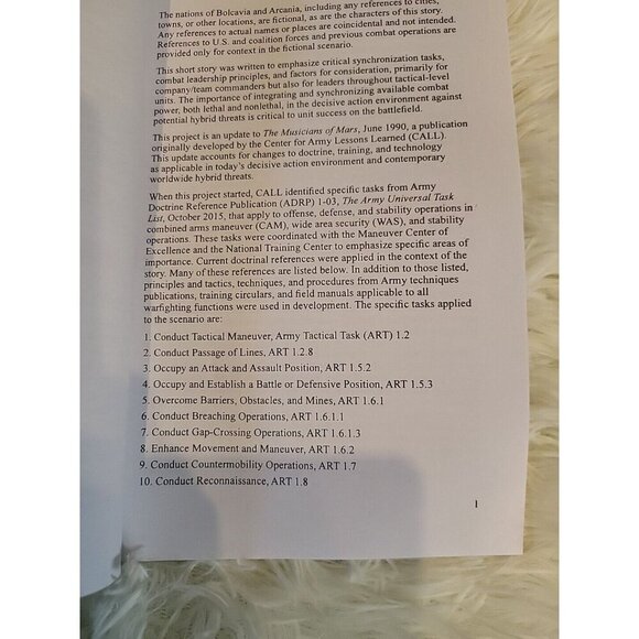 Musicians Of Mars II Book Center For Army Lessons Handbook April 16 Combined Arm - Picture 8 of 9